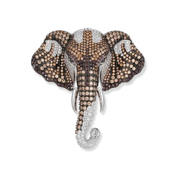 Kumba Elefanten Anhänger / Brosche